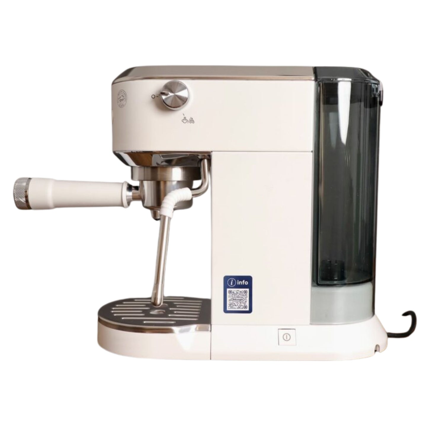 De'Longhi Dedica Duo, Traditional Barista Pump Machine, Espresso And Cold Brew, Manual Coffee Machine With My LatteArt Steam Wand, 15cm Wide, 2 Espresso, Touch Display, Mug up to 13cm, Metal