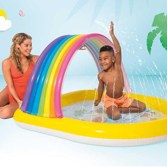 INTEX Rainbow Arch Spray Pool, 1.47m x 1.30m x 86cm