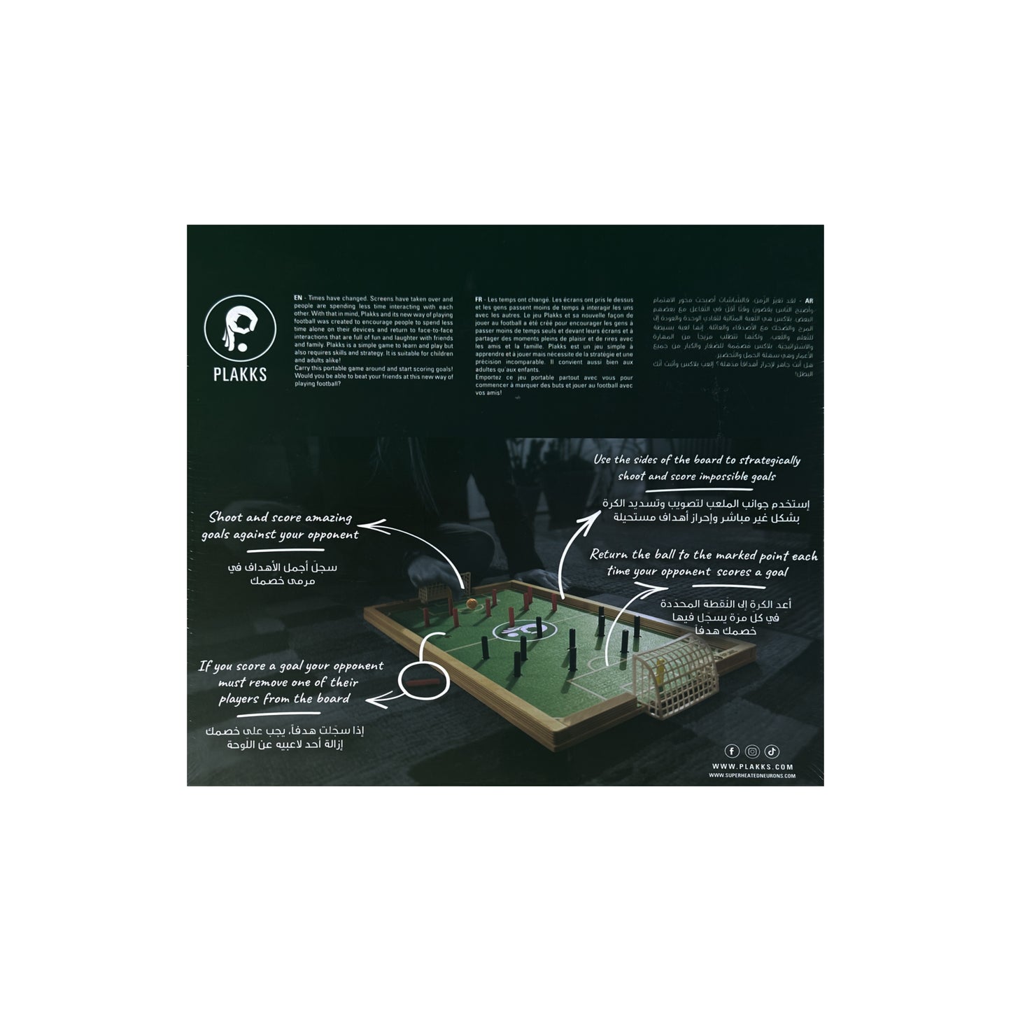 Plakks - tabletop football game