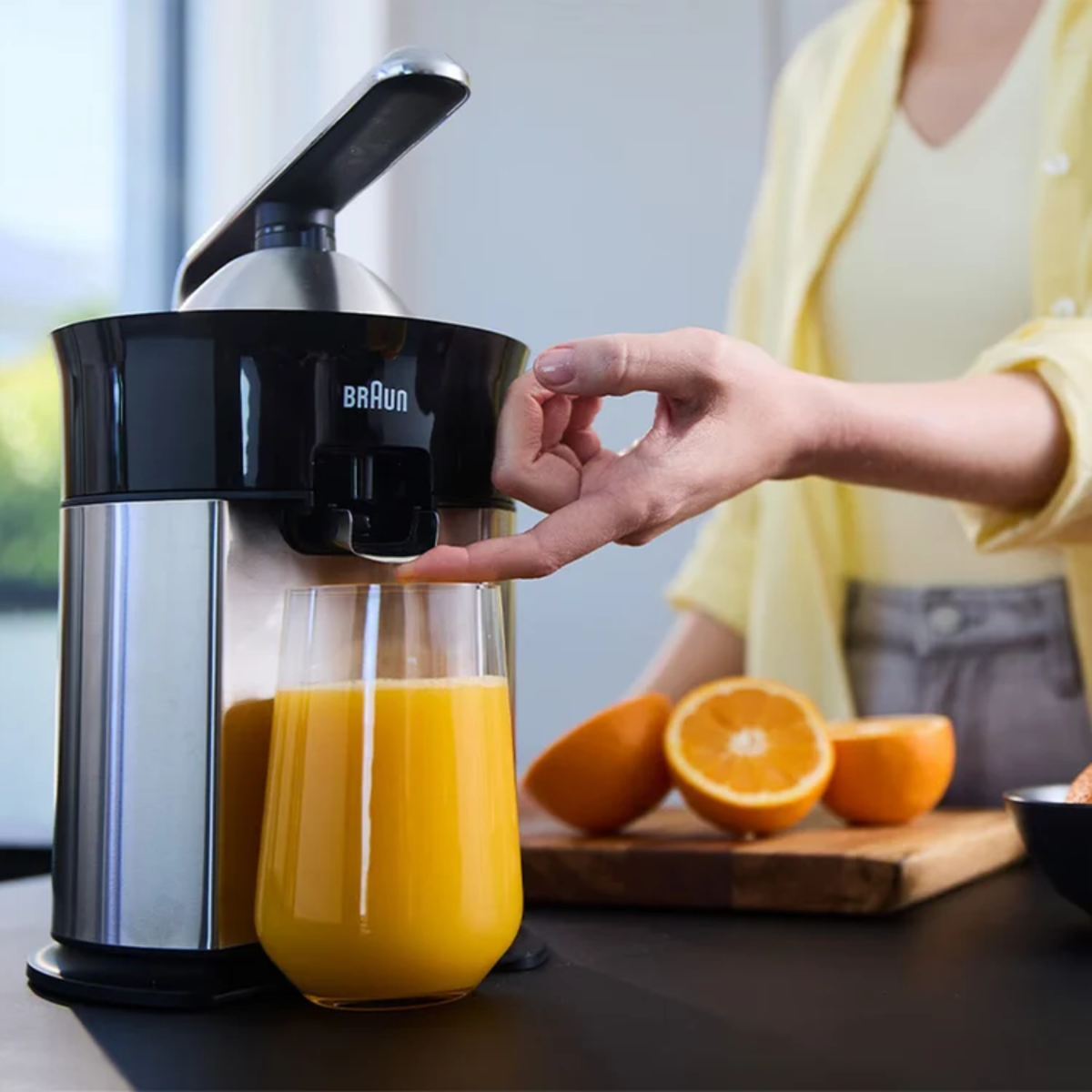 Braun CitrusQuick 7  Citrus Juicer 160W Black and Stainless