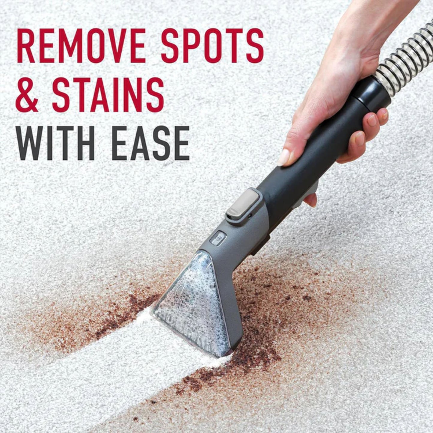 Hoover Spotless Carpet Cleaner, Portable Lightweight Carpet & Upholstery Multi Surfaces Cleaner For Car Seats, Sofa, Carpets, Outdoor & More – 400 W  Red