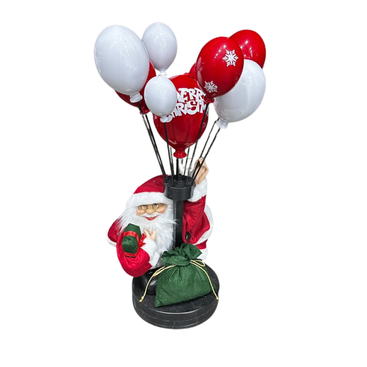 Christmas Santa with balloons 30x70cm