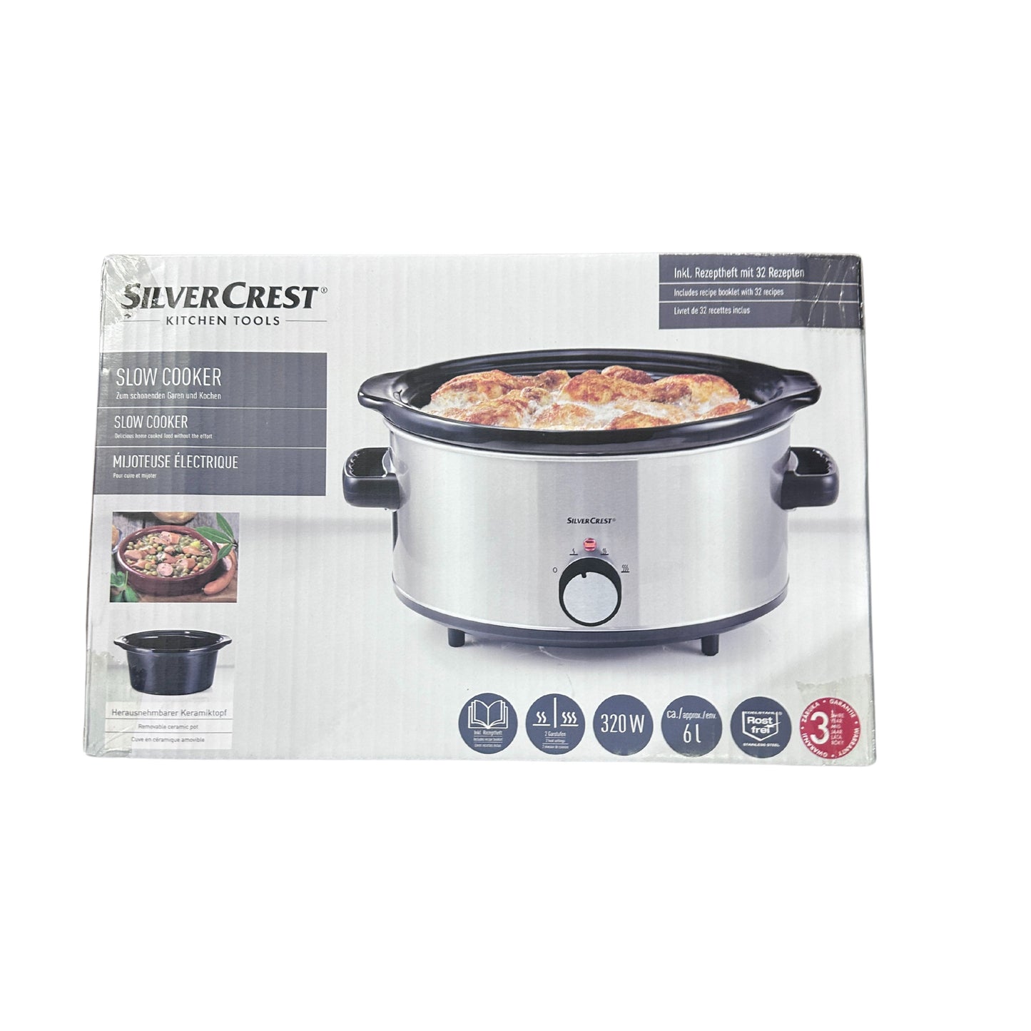 SILVERCREST Slow Cooker - 320w - 6L