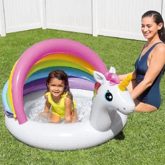 Intex Unicorn Inflatable Children's Pool 1.27m x 1.02m x 69cm
