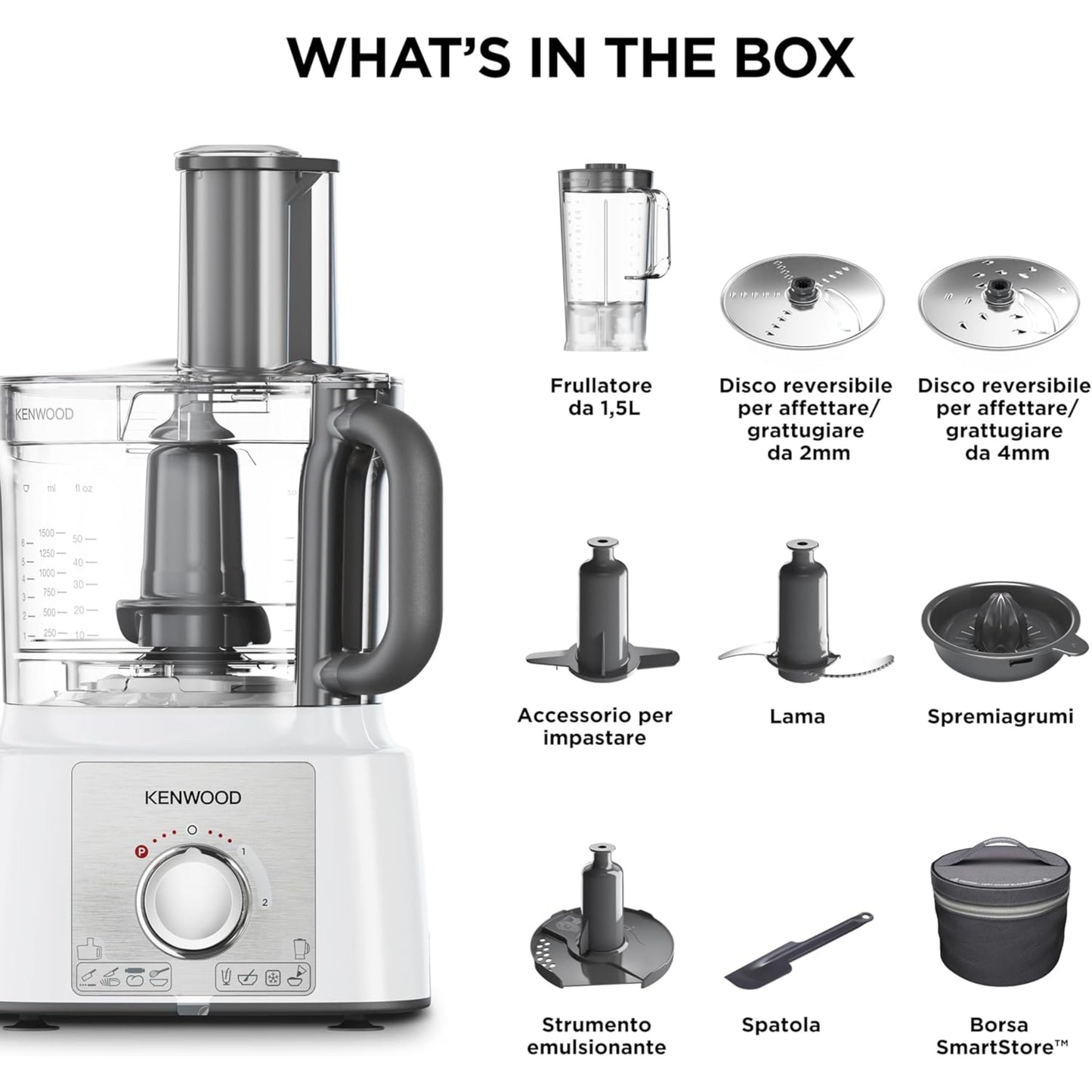 Kenwood MultiPro Express Food Processor, 9 Attachments