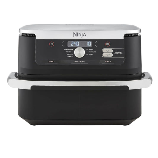 Ninja Foodi FlexDrawer Air Fryer, Dual Zone with Removable Divider, Large 10.4L Drawer, 7-in-1, Air-Fryer Uses No Oil, Air Fry, Roast, Bake, Max Crisp,...