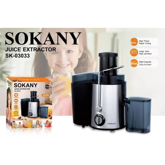 Sokany Dual Speeds Stainless Steel Juice Extractor Machine  - 800W
