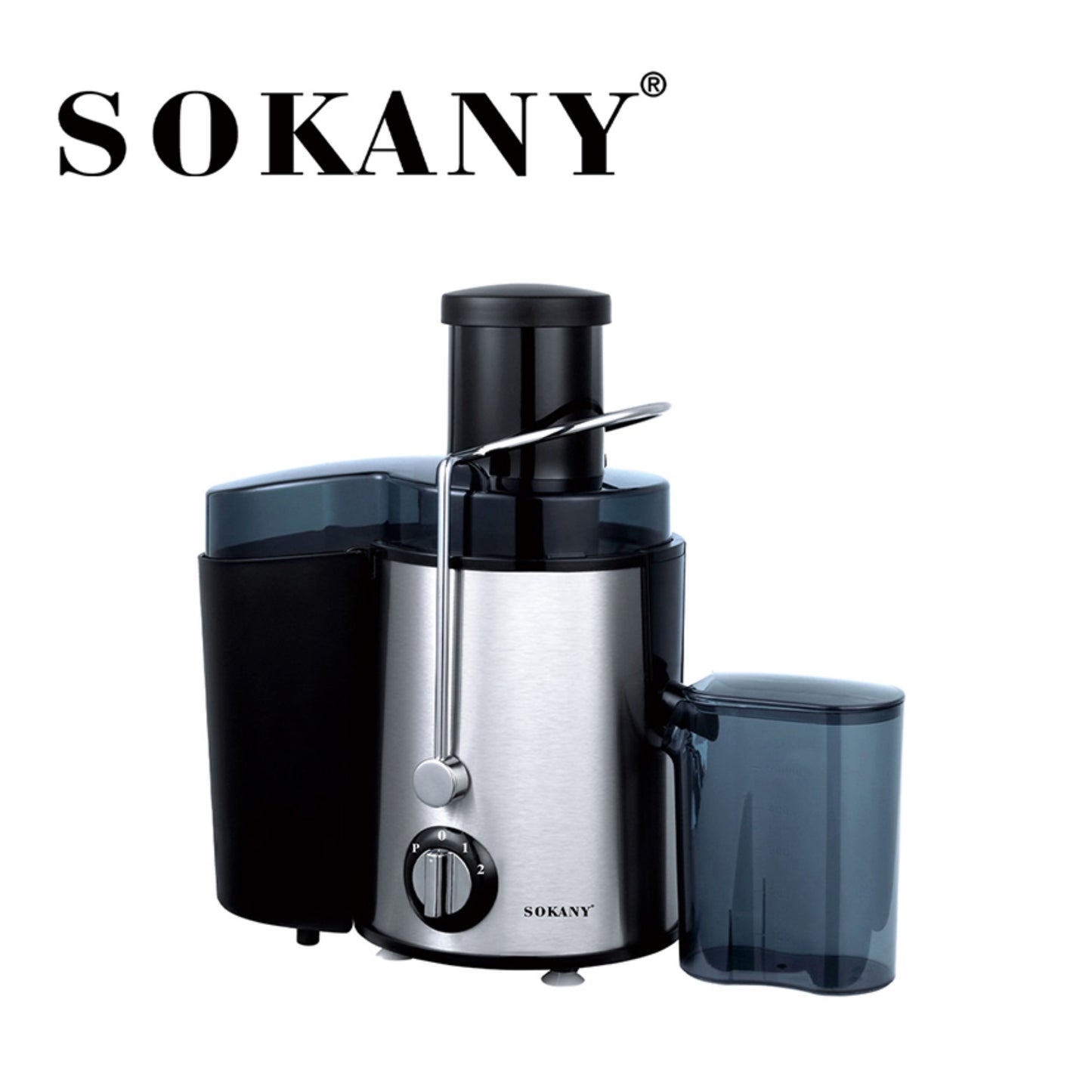 Sokany Dual Speeds Stainless Steel Juice Extractor Machine  - 800W