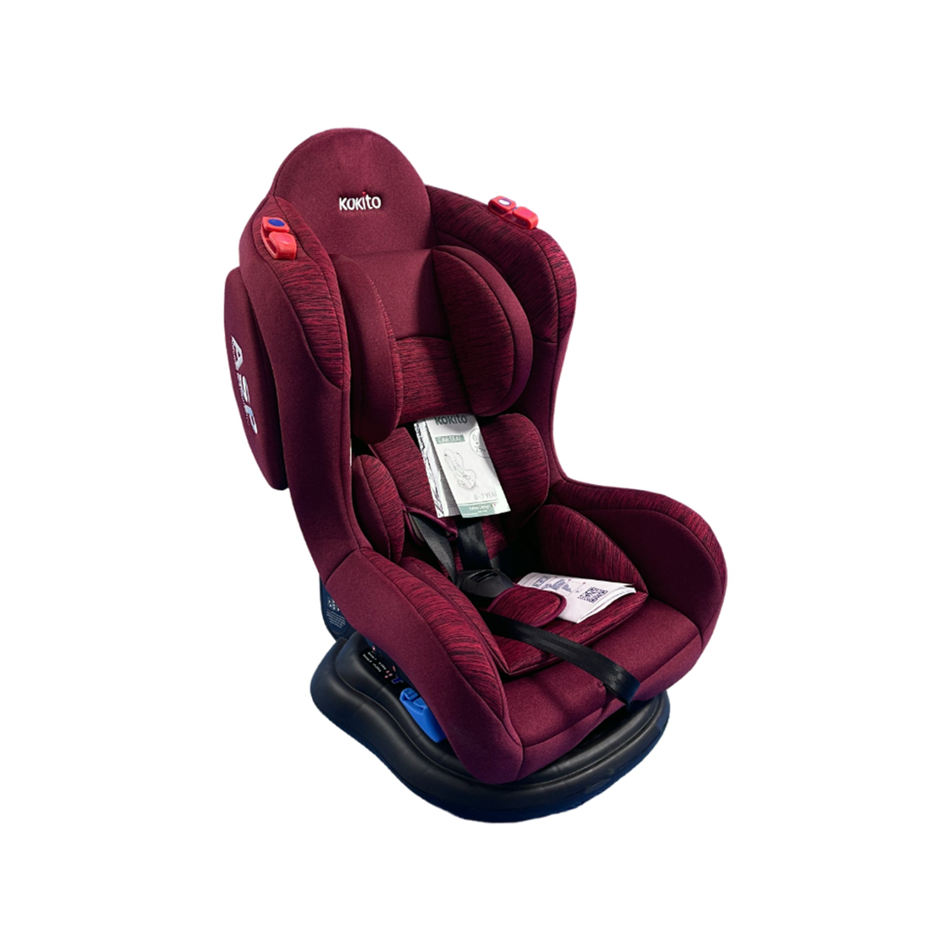 burgundy car seat and stroller Kokito