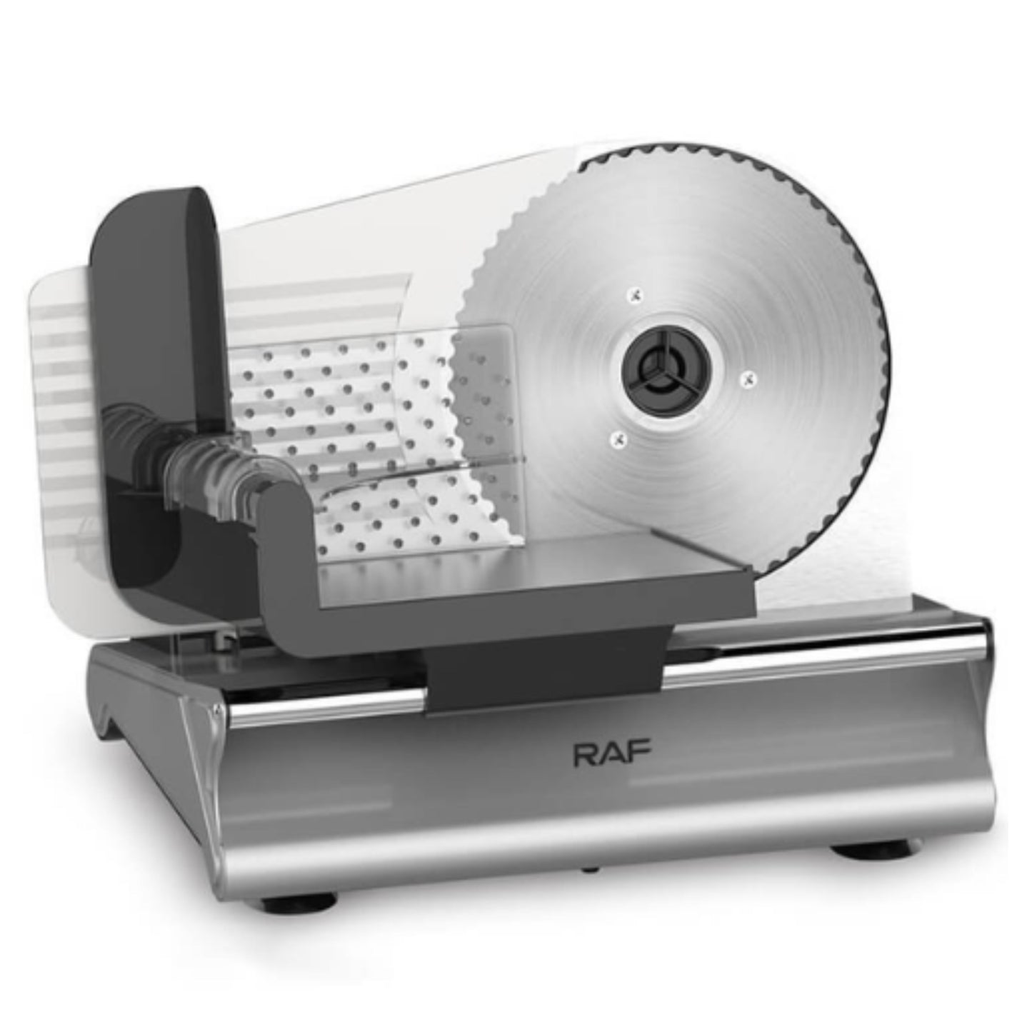 RAF Meat Slicer Cutter  Powerful Electric Food Slicer Home Removable Stainless Steel Blade Food Slicer, 200W