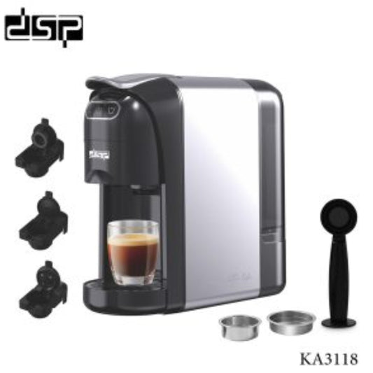 DSP , 3-in-1 Capsule Coffee Machine 1.5L 800W