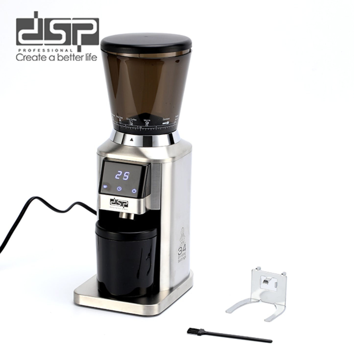 DSP  Electric Conical Burr Coffee Grinder