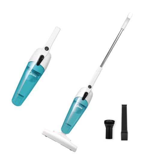 Midea 2in1 Light Weight Corded Upright Vacuum Cleaner, 600W Powerful with 0.8L Transparent Dust Container, Stick & Handheld Multi-Surface Cleaning, 5M Cord, High Suction Power, Best for Home,