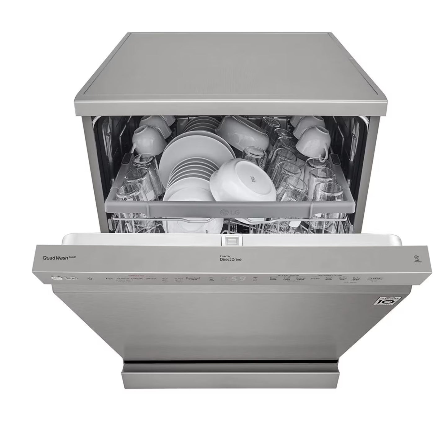 LG DISHWASHER INVERTER WITH True Steam INOX