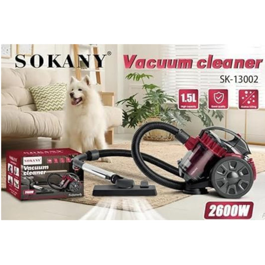 Sokany  3200 Watt 1.5 Liters Vacuum Cleaner (Red)