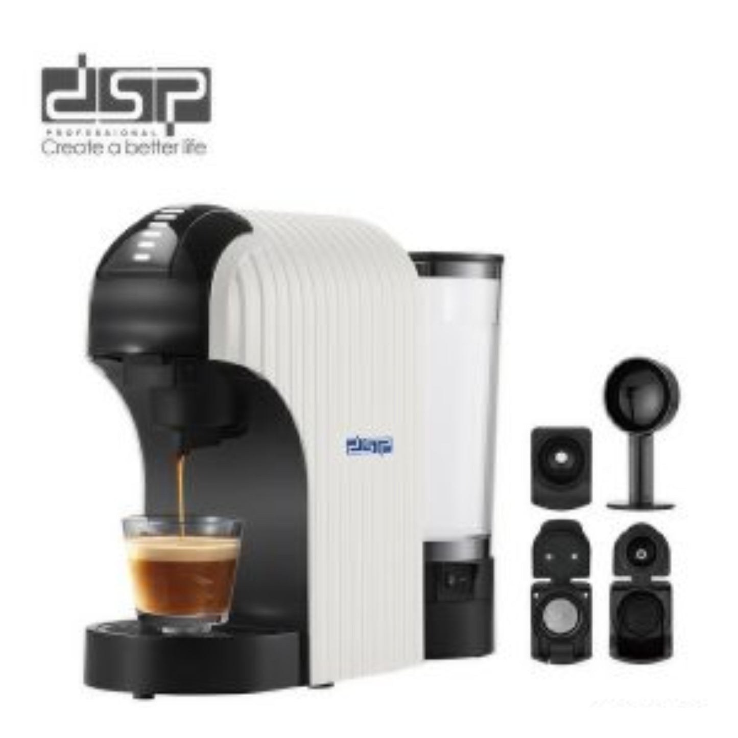 DSP , Multi-Capsule Espresso Coffee Machine - 1400W