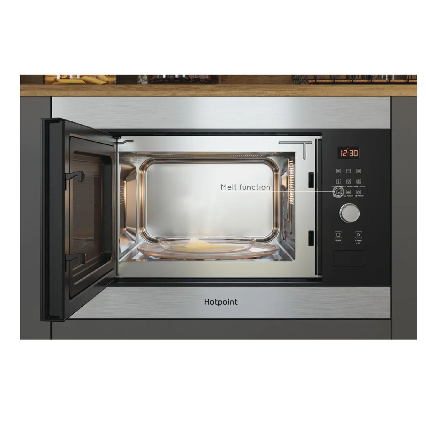 Ariston Hotpoint Built In Microwave with Grill 60cm