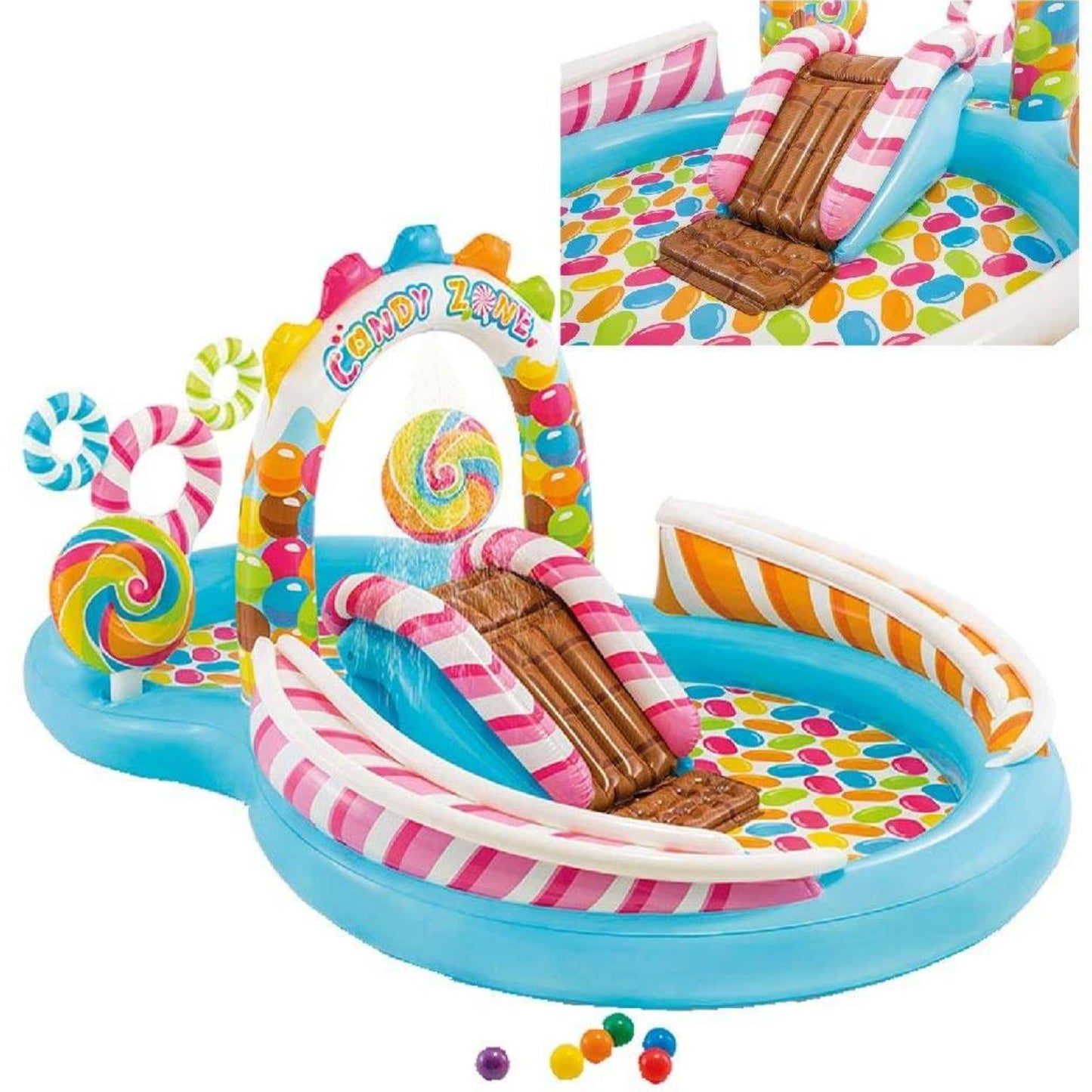 Intex Candy Zone Play Center 295cm x 191cm x 131cm - 206 Litres