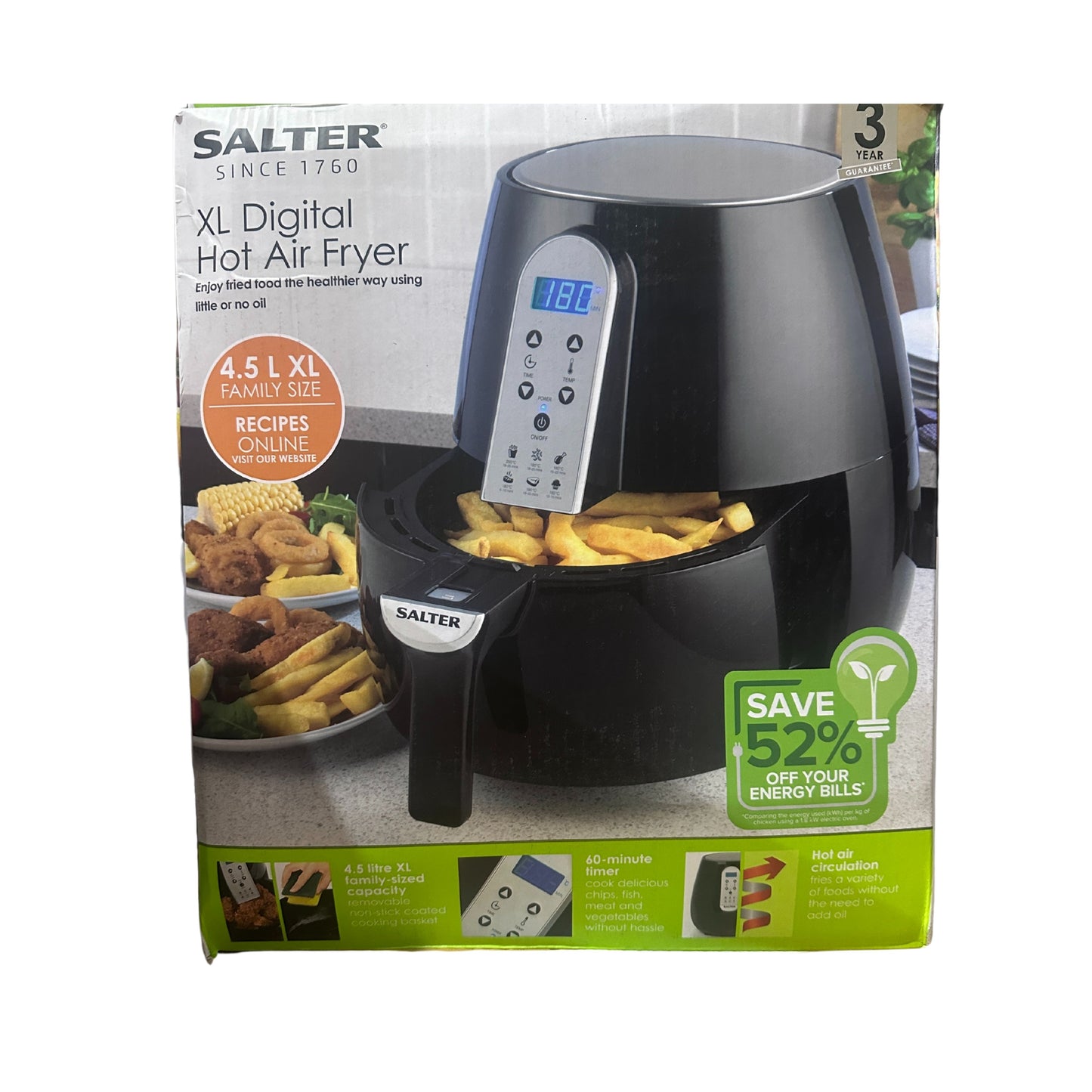 Salter XL air fryer 4.5L Family size