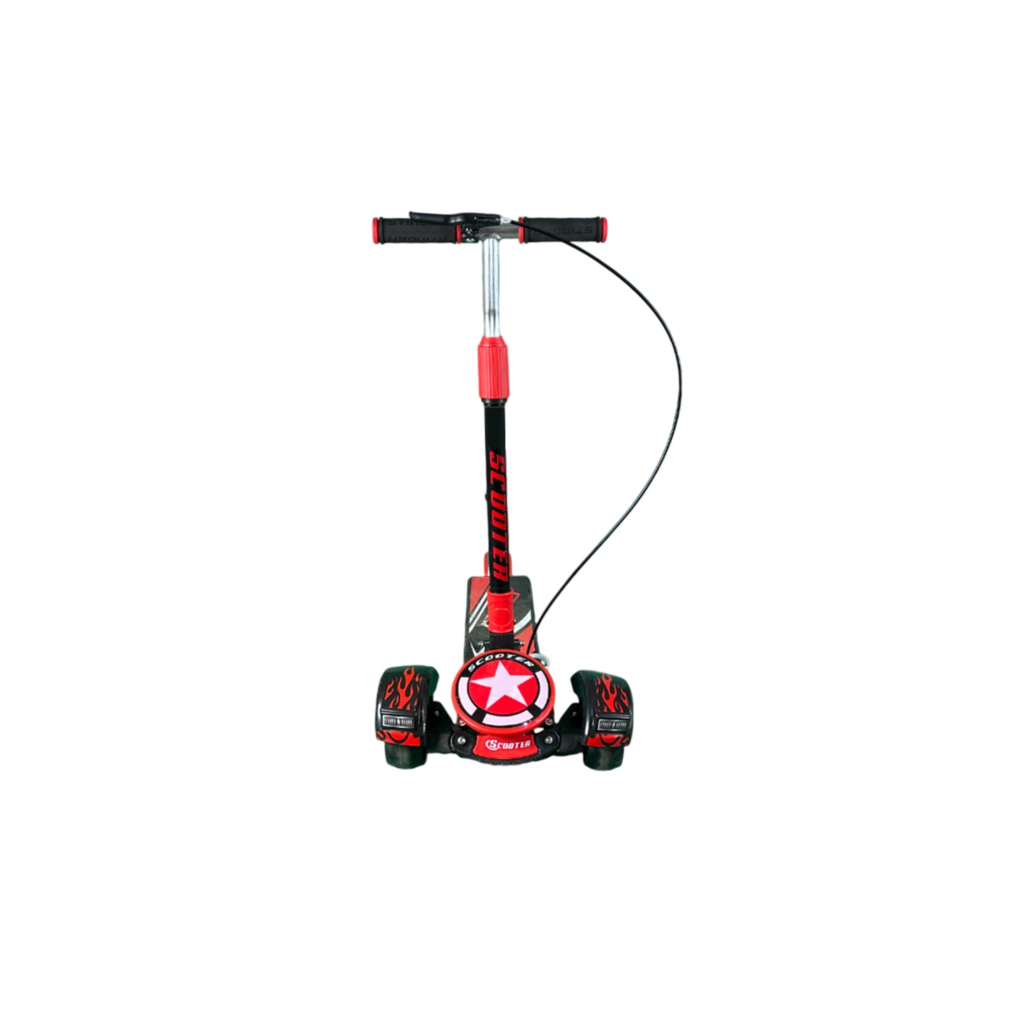 Scooter for Kids, Smart 3 Wheel Kids Scooter with 3 Height Adjustable Handle, Kick