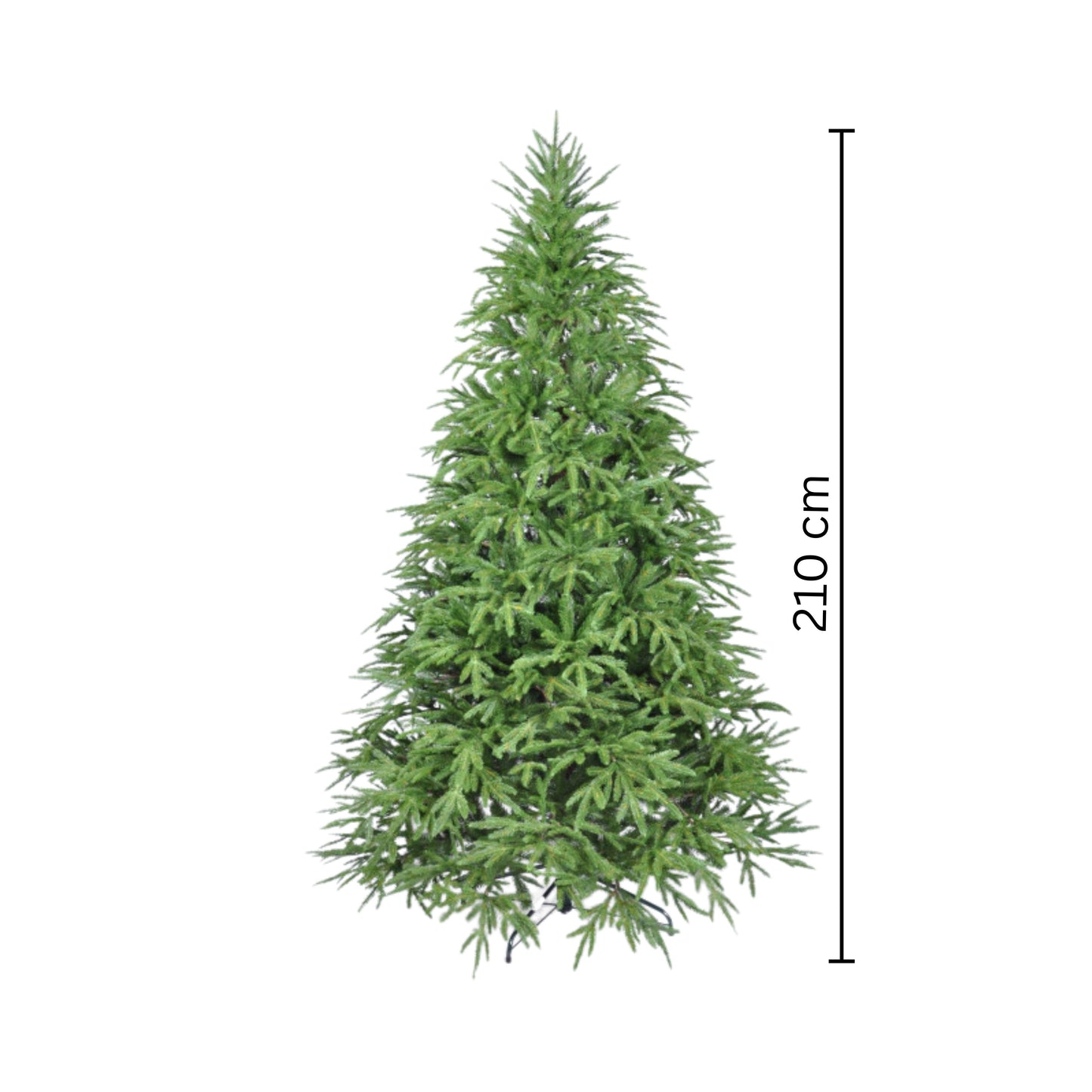 Christmas Green long fings - 210cm