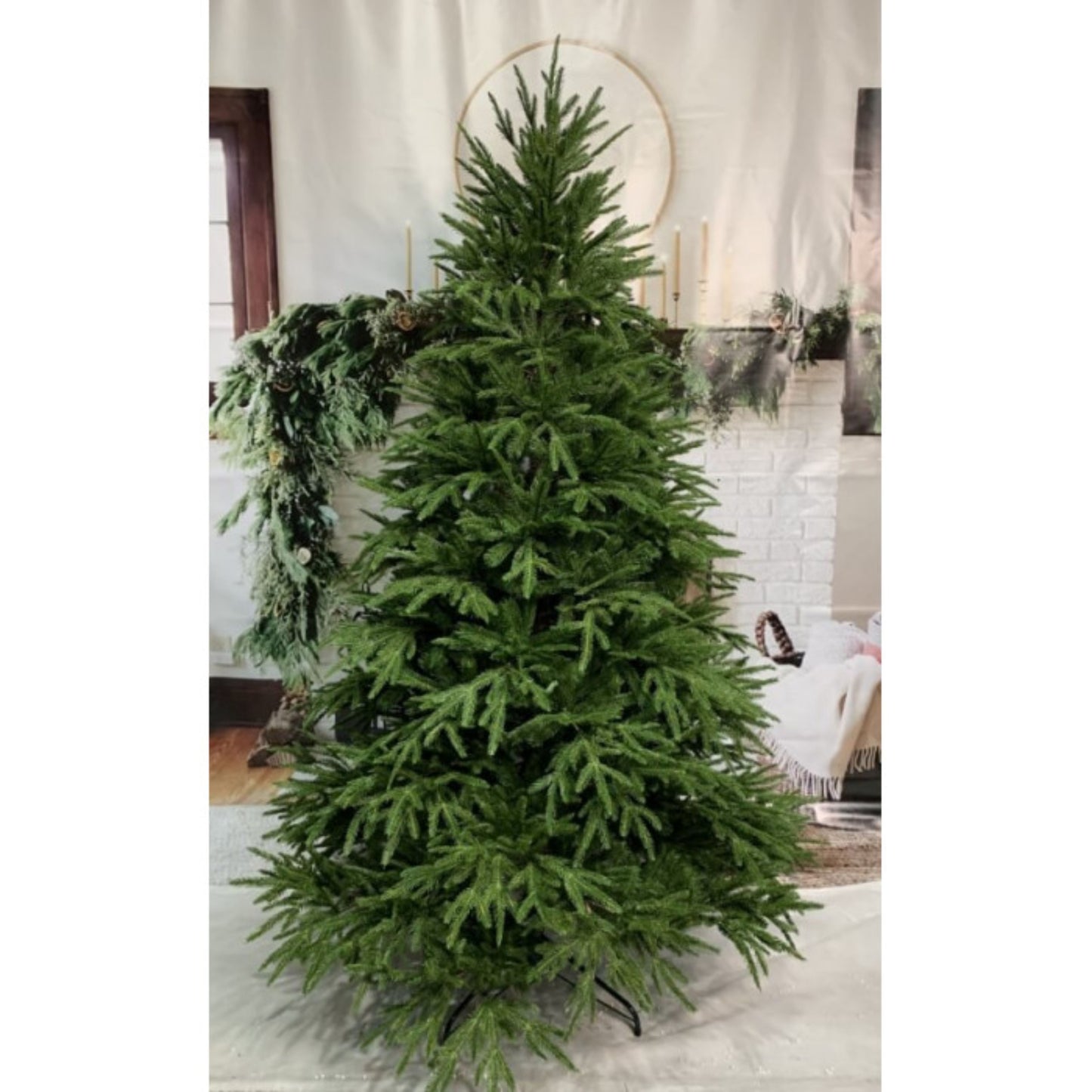 Christmas Green long fings - 180cm