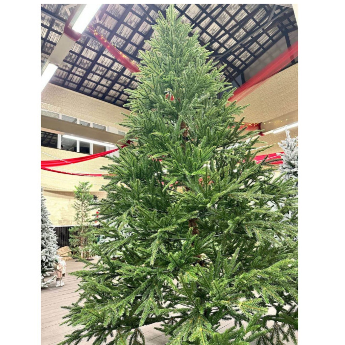 Christmas Green long fings - 180cm