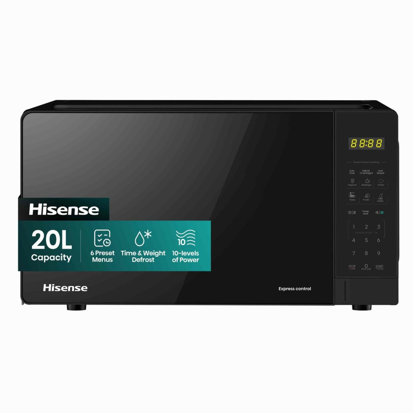 Hisense 20L Digital Microwave Oven 700W - Black
