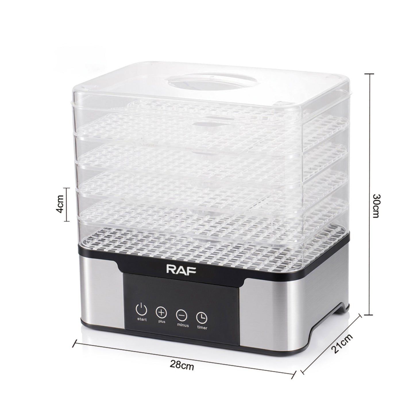 RAF  New Dehydrator Electric Fruit Drying Machine for Household Kitchen Use 5 Layer Tray Easy Clean