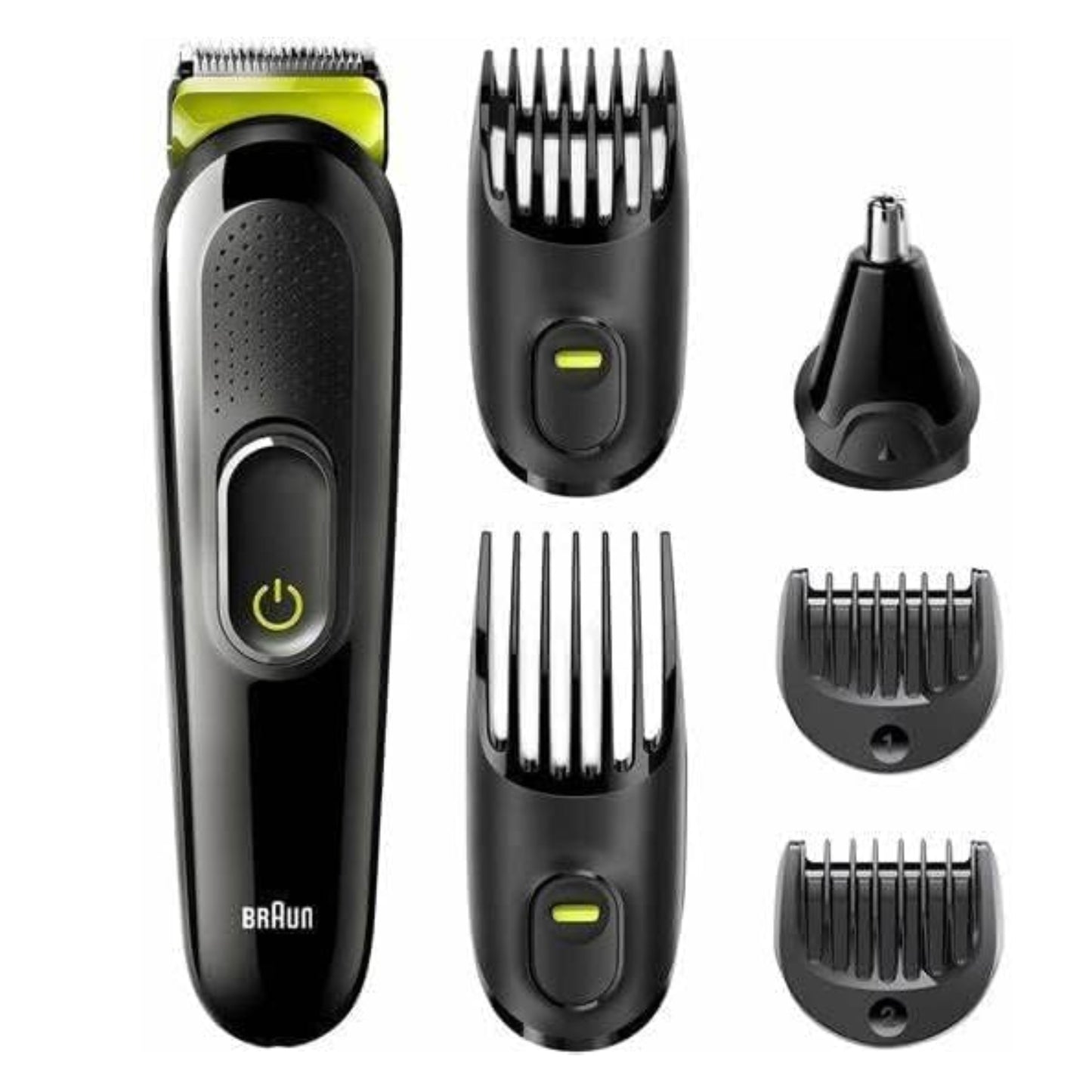 Braun 6-in-1 All-in-One Series 3, Male Grooming Kit with Beard Trimmer, Hair Clippers & Precision Trimmer, 5 Attachments, Gifts for Men, UK 2 Pin Plug,...