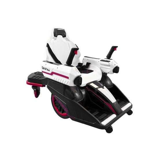 Mecha Chariot White and black Rechargeable 4 wheels