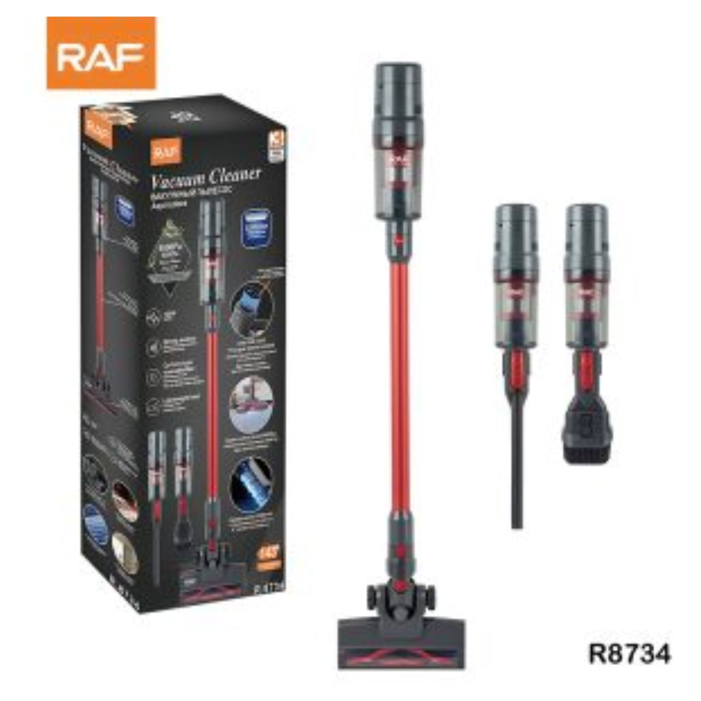 RAF Wireless Handheld Vacuum Cleaner 0.5Ltr-120Watt