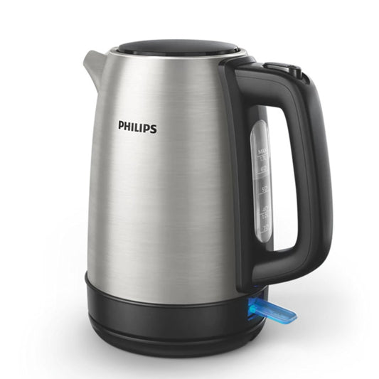 Philips Daily Collection Metal Kettle – Spring Lid with Light Indicator