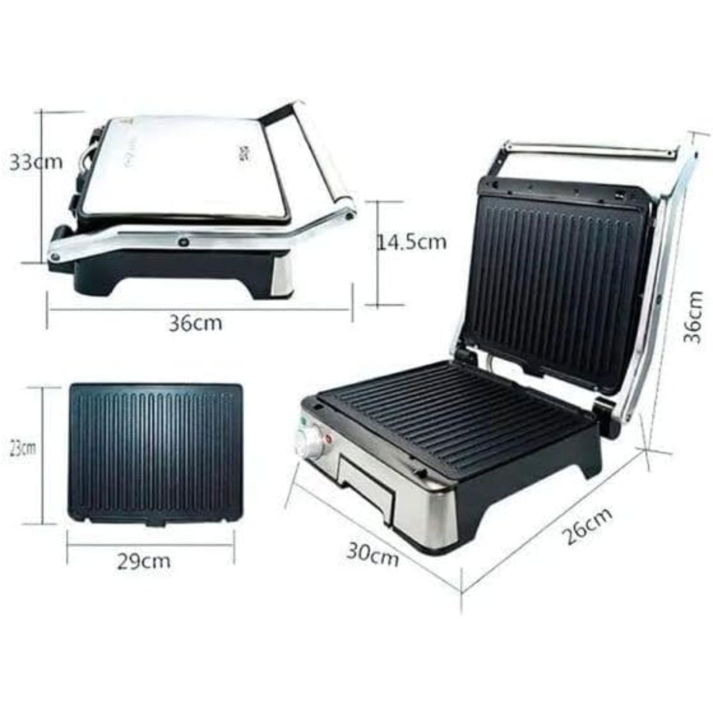 Profi home stainless  removable grills - 1800W