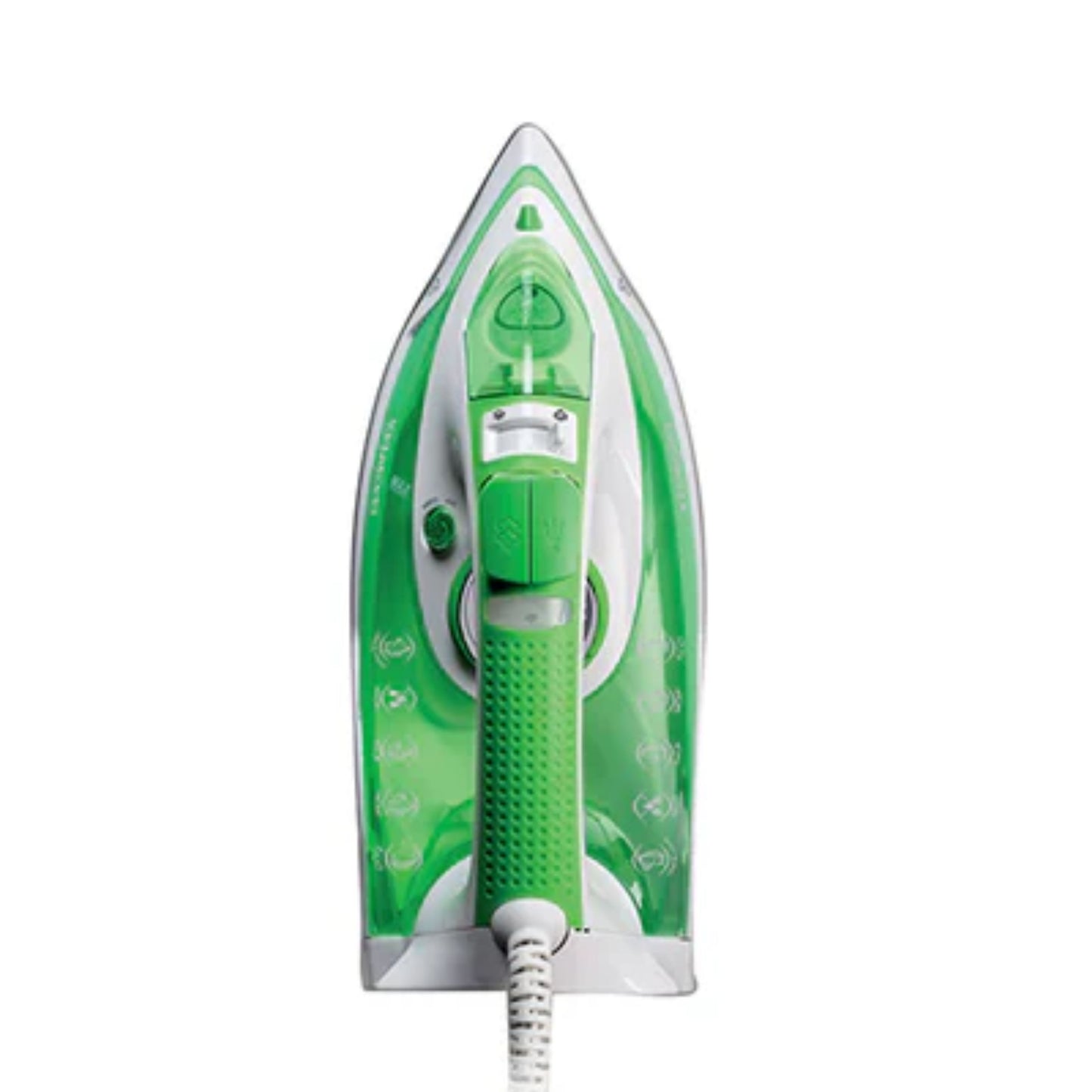 KENWOOD Steam Iron 2600W with Ceramic Soleplate, Anti-Drip, Anti-Calc, Self Clean, Continuous Steam, Burst, Spray Function White/Green