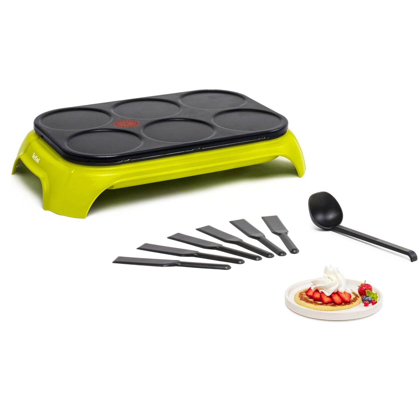 Tefal  Crep'Party Colormania, Crepes and Pancakes Cooker, Cactus Green