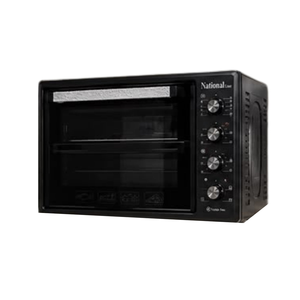 National line electric oven Double Glass 65L - 2200W Black