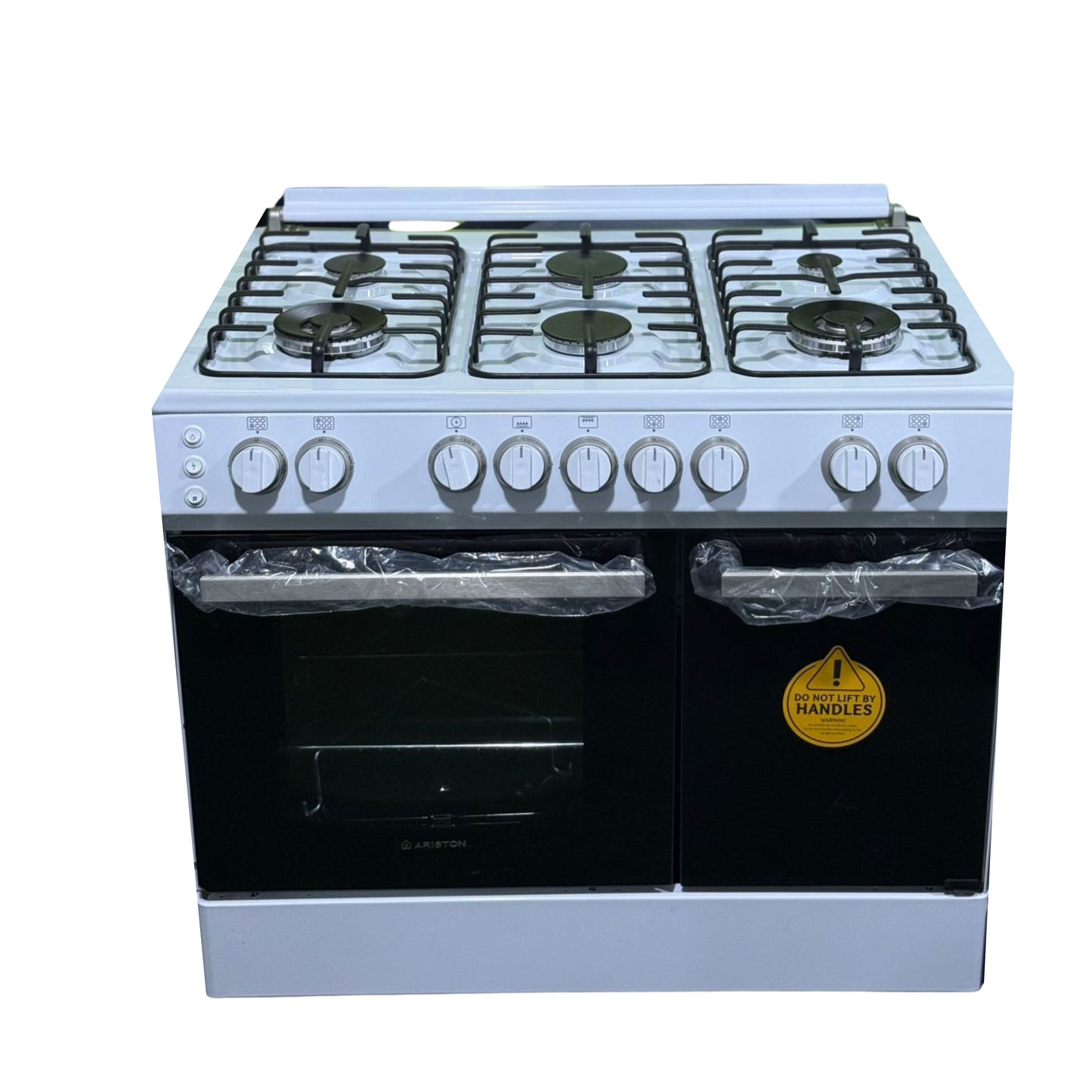 Ariston gas cooker 6 burners 2 Doors - White