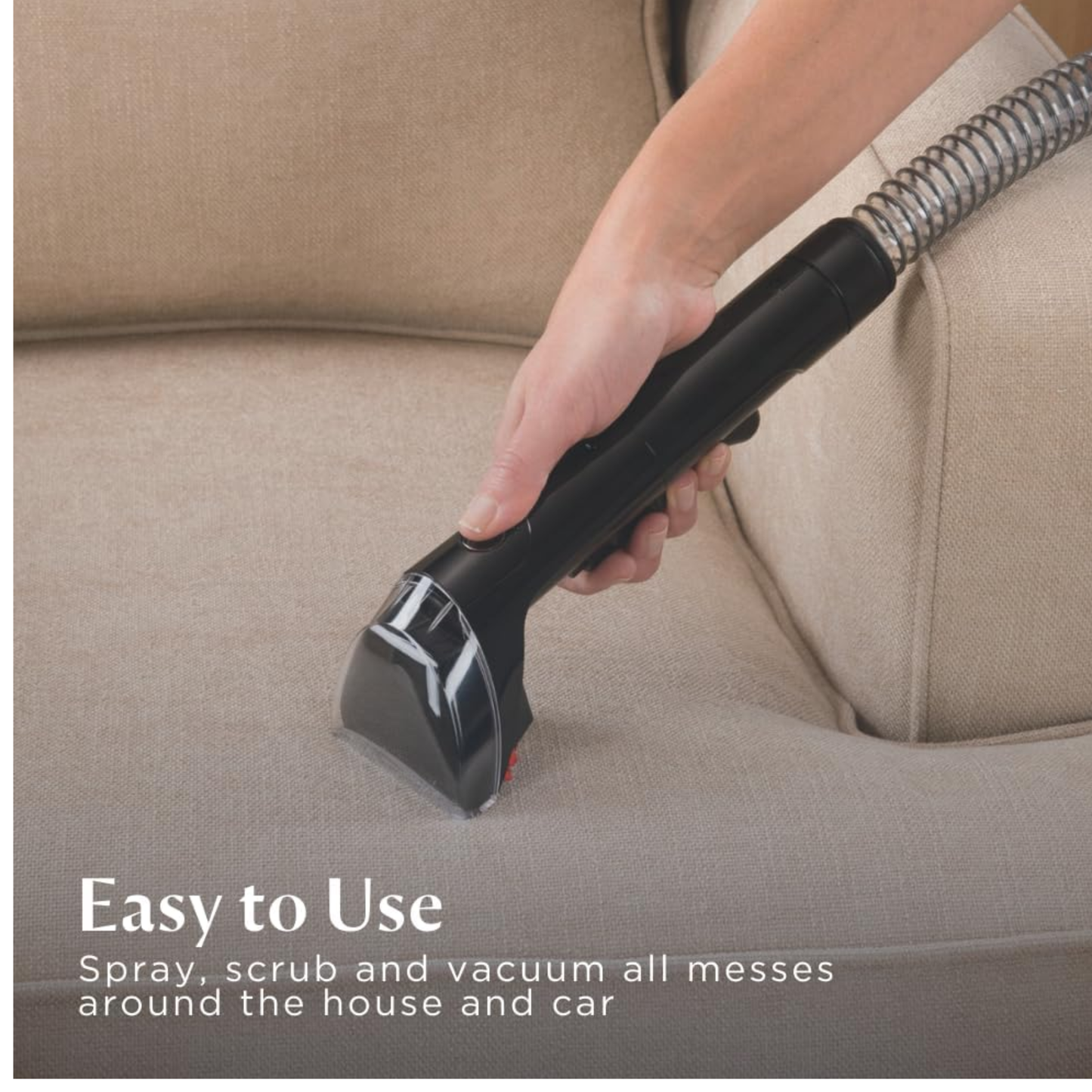 BISSELL SpotClean   Portable Spot Cleaner with a Powerful Stain Removal for Carpets, Curtains, Upholstery, and Messes, Compact & Lightweight Design|
