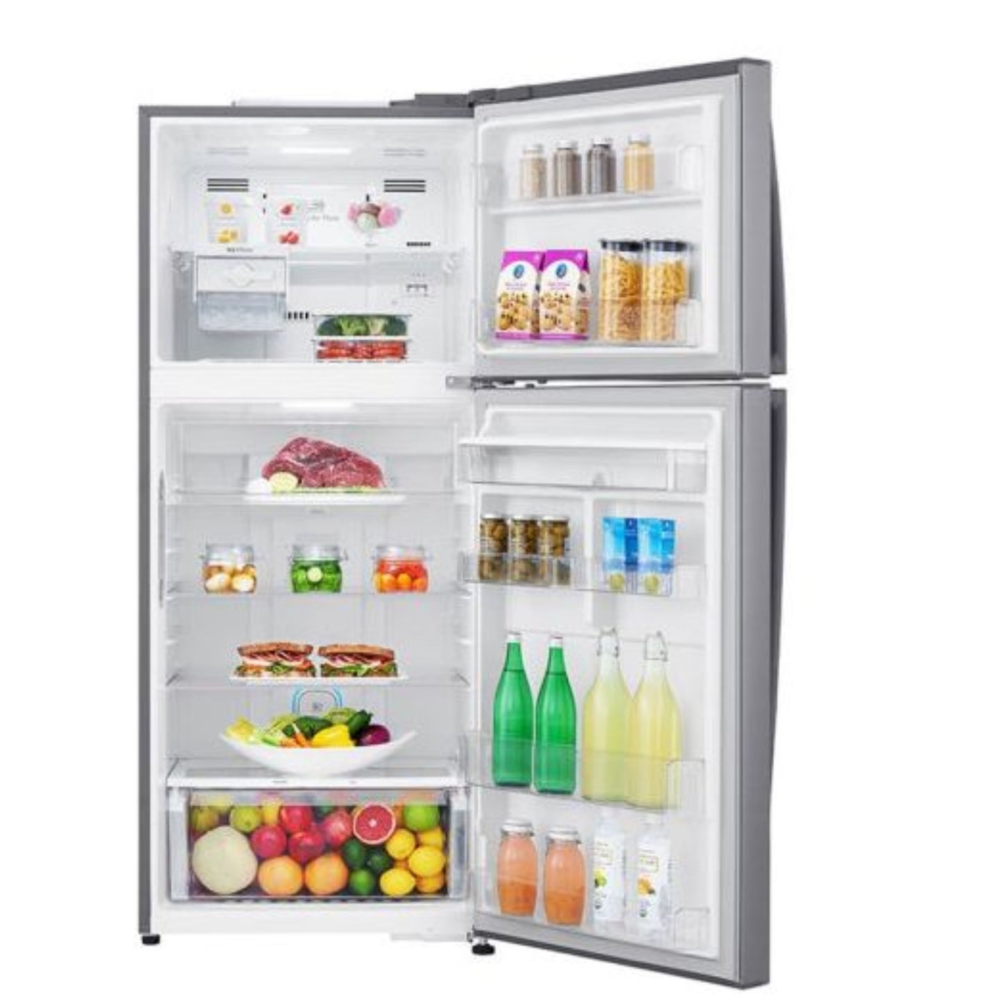 LG FRIDGE 2 DOORS WITH WATER DISPENSER Stainless SUPER WHITE  760 Liters  184 cm