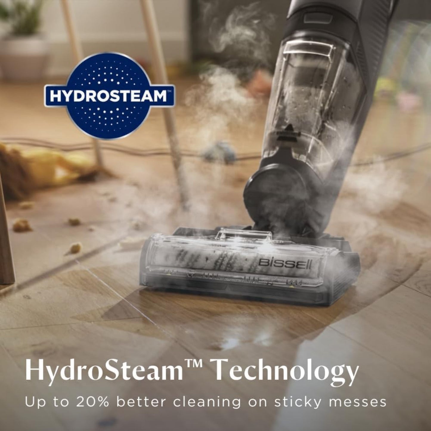 BISSELL CrossWave HydroSteam  – Wet & Dry All-in-One Vacuum, Mop and Steam with the Power of Hydrosteam Technology. For use on Tiles, Wood Floors,...