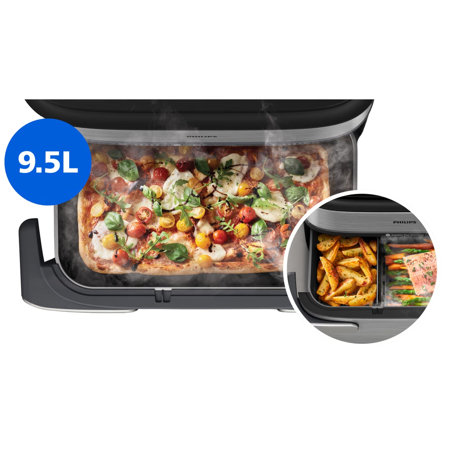 Philips 5000 Series MegaBasket airfryer with Steam   9.5L