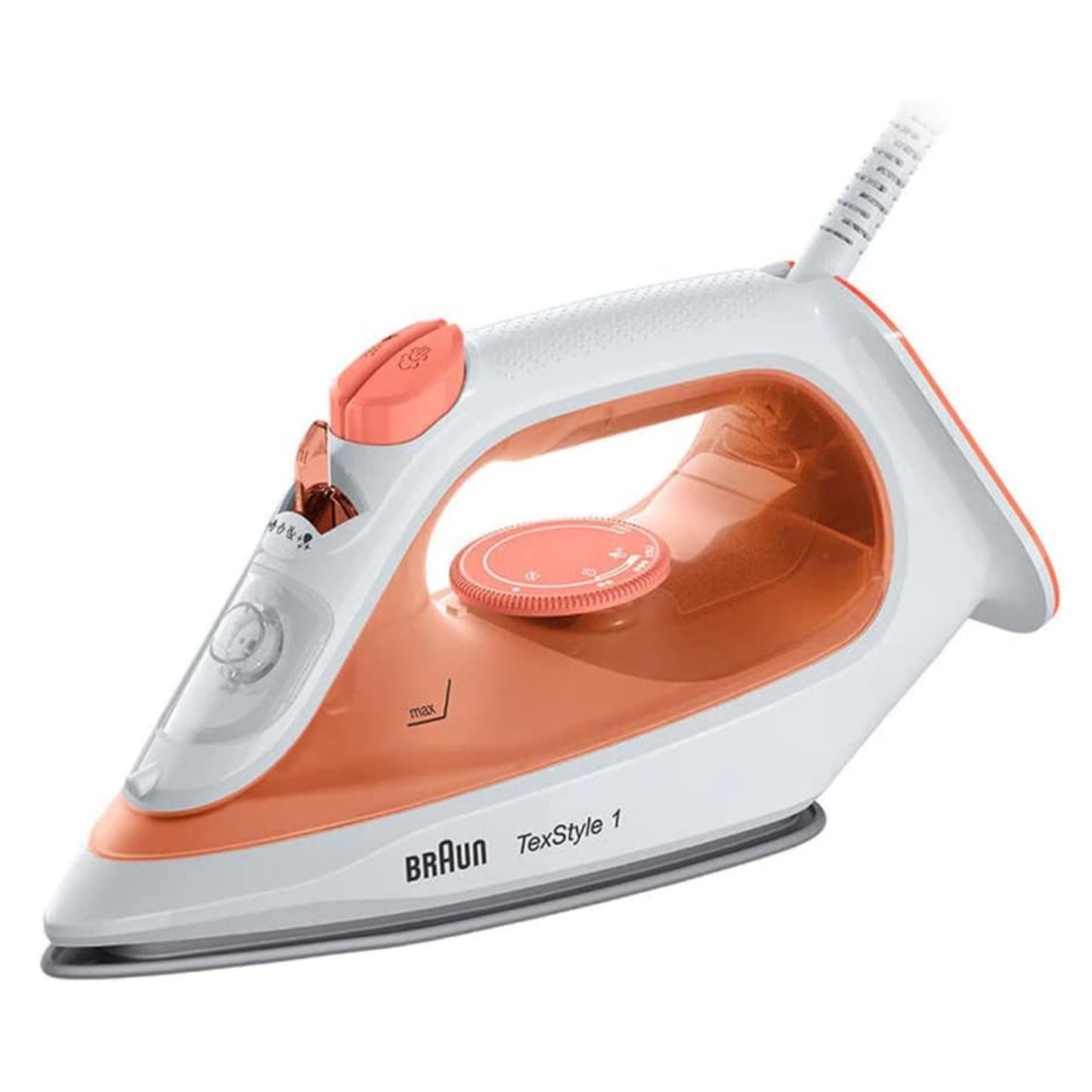 Braun TexStyle 1 Steam Iron , 1900 Watts, 50% Energy Saving, Orange