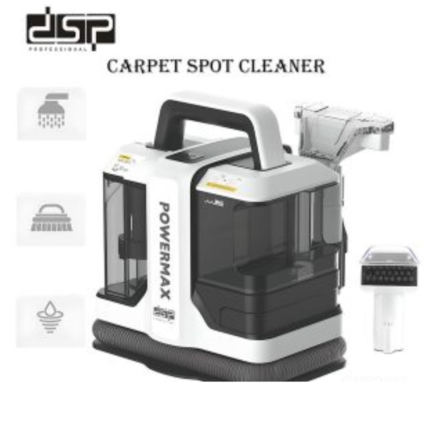 DSP , Portable Spot Cleaner Powerful Suction Stain Remover 450W - 1080ml