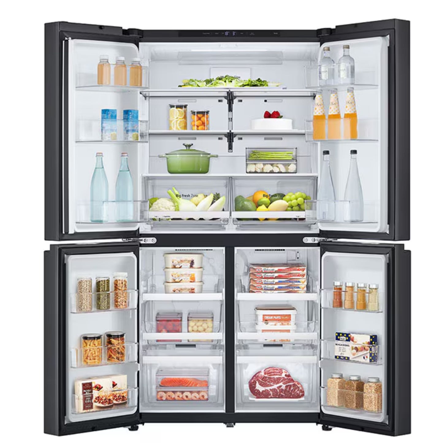 LG 4 Doors Refrigerator 704L Dark Grey  Steel