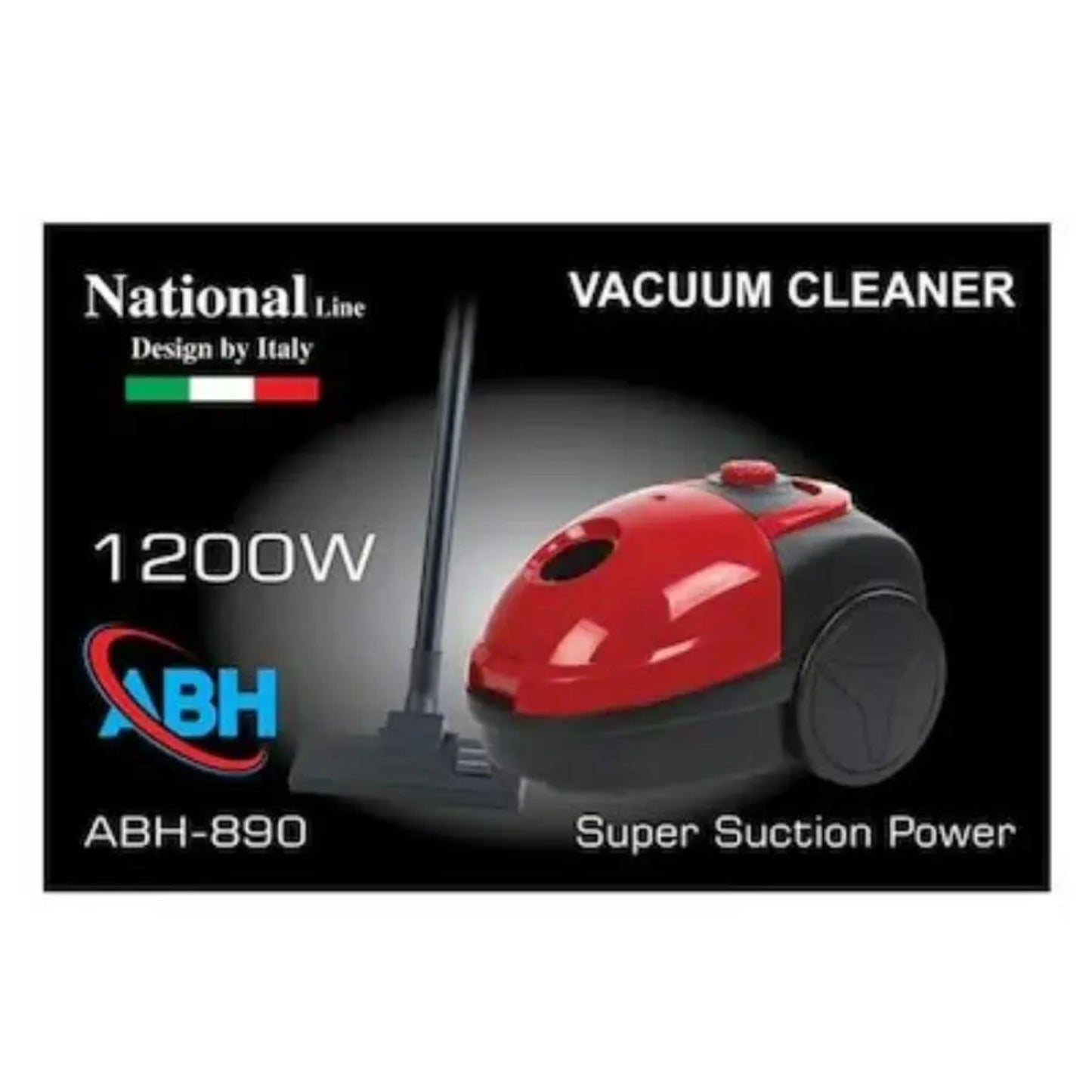 National Line Vacuum Cleaner Bagged Red 1200W