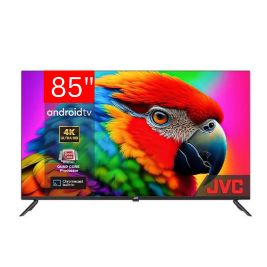 JVC, MINILED 85-Inch SMART GOOGLE TV , Frameless- 120HZ  Dolby Audio,