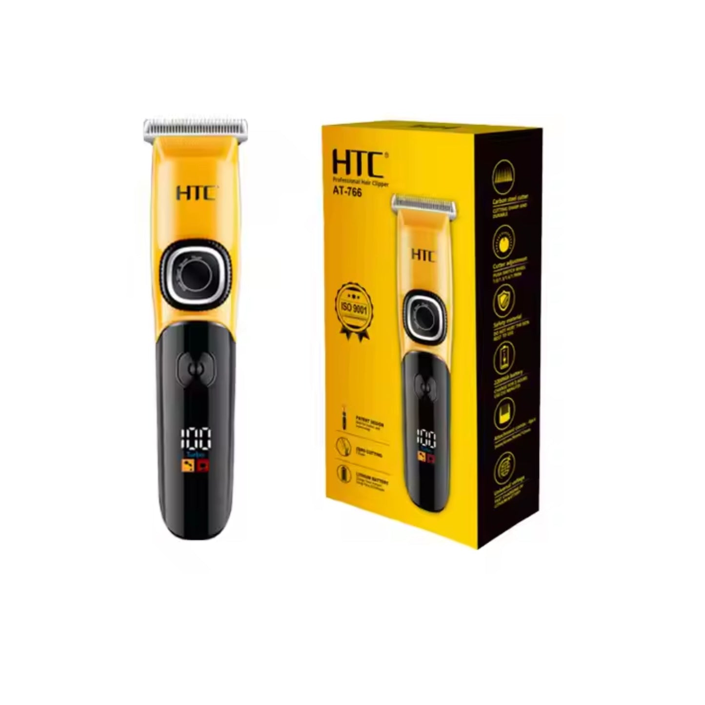 HTC Professional Powerful Hair Clipper Both Suitable for Baber &home with LED Display