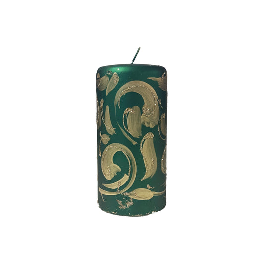 Christmas Pillar Candle  17cm