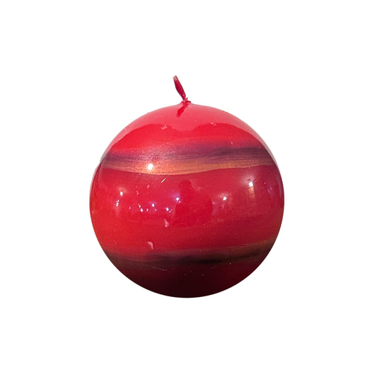 Christmas Candle Round  9cm